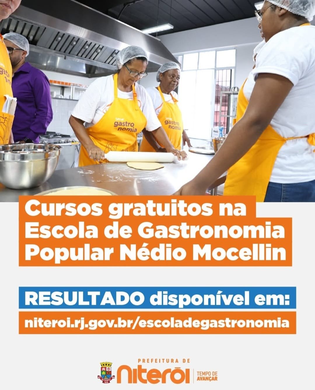 Saiu os aprovados para os cursos da Escola de Gastronomia Popular Nédio Moellin